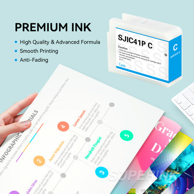 Compatible SJIC41P Cyan Ink Cartridge