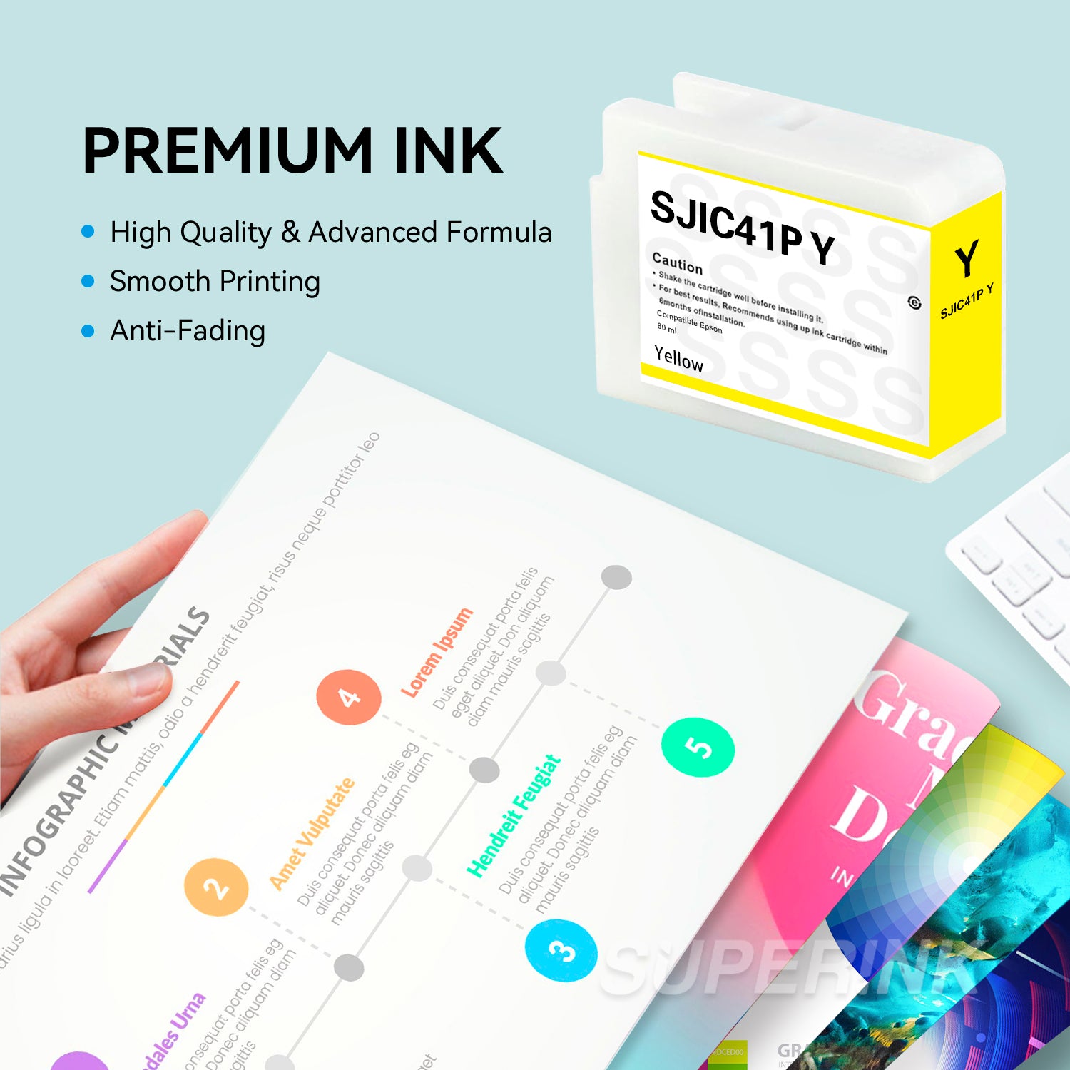 Compatible SJIC41P Yellow Ink Cartridge