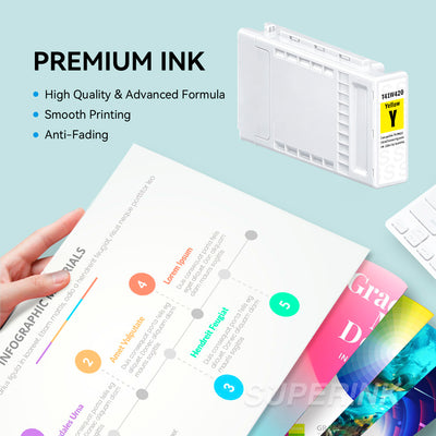 Compatible Epson T41W420 Yellow Ink Cartridge