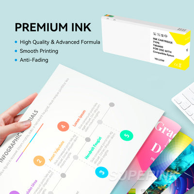 Compatible Epson T804400 Yellow Ink Cartridge By Superink