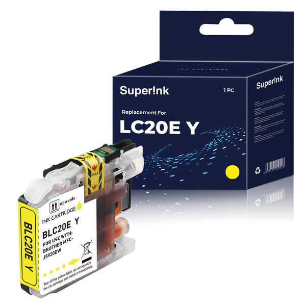 Compatible Brother LC20E Yellow Ink Cartridge - Superink.ca