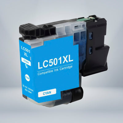 Compatible Brother LC501 LC501XL Cyan High Yield Ink Cartridge
