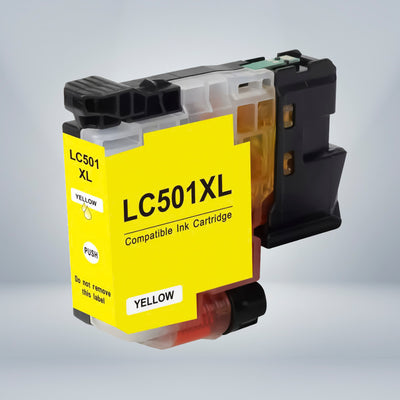 Compatible Brother LC501 LC501XL Yellow High Yield Ink Cartridge
