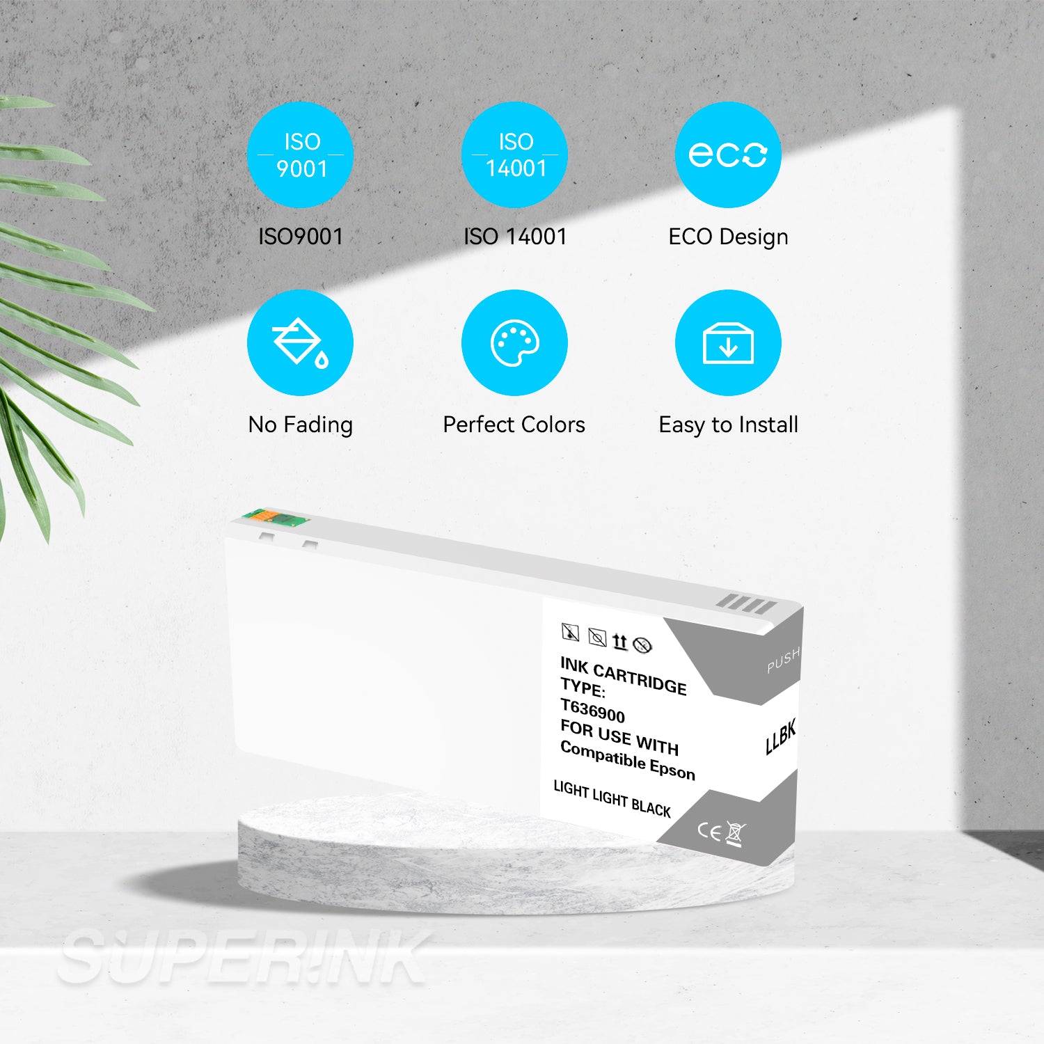 Compatible Epson T636900 700ml Light Light Black Ink By Superink