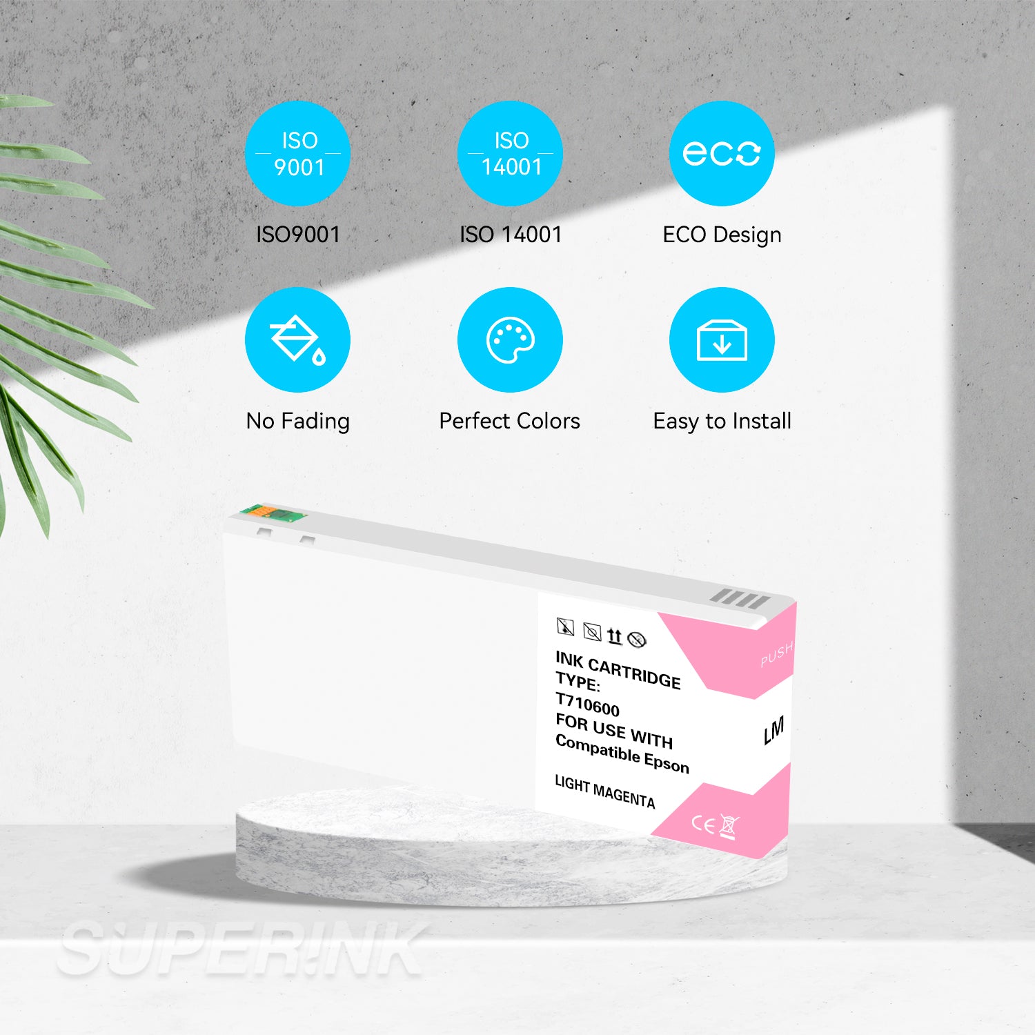 Compatible Epson T710600 Light Magenta Ink Cartridge