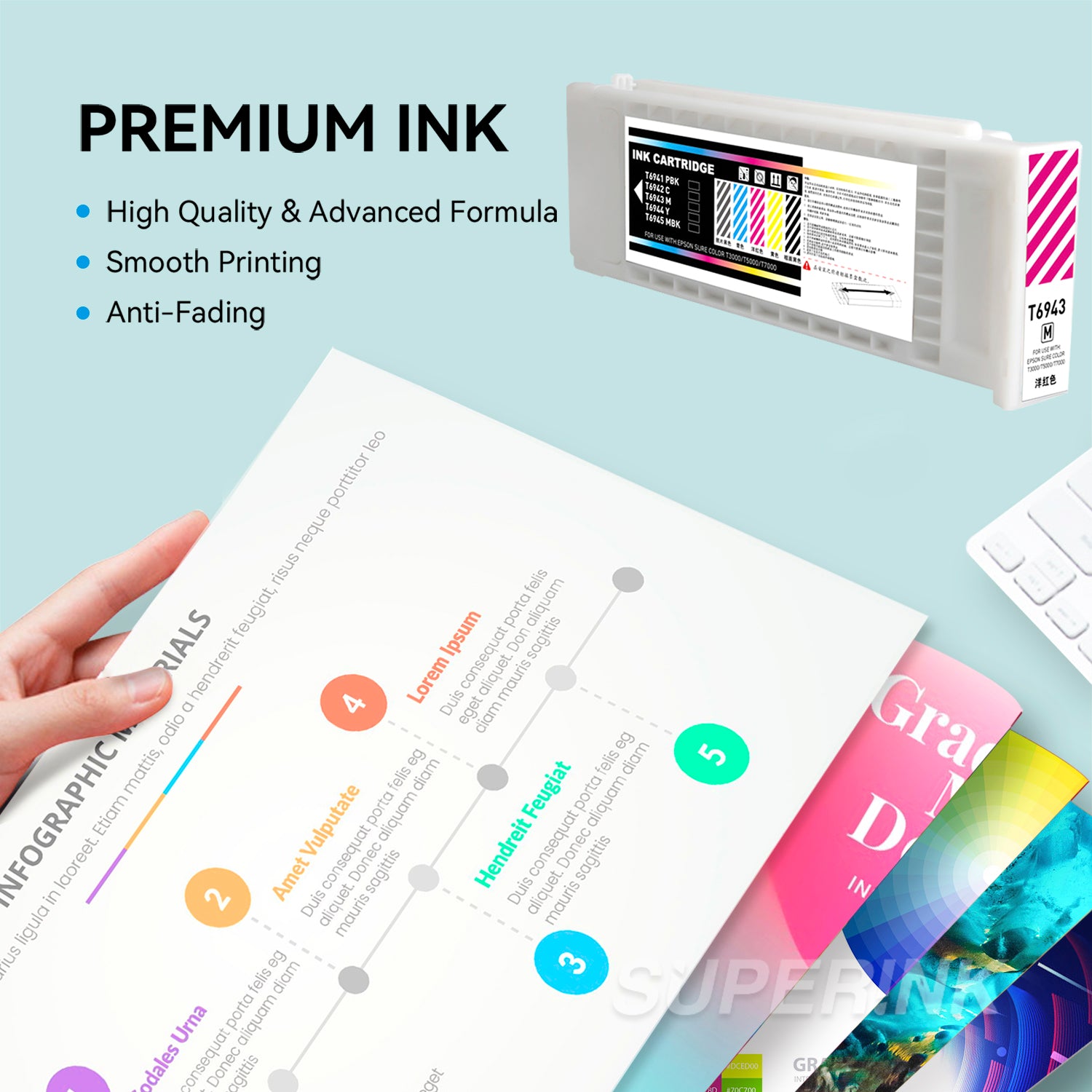 Compatible Epson T694300 Magenta Ink Cartridge By Superink