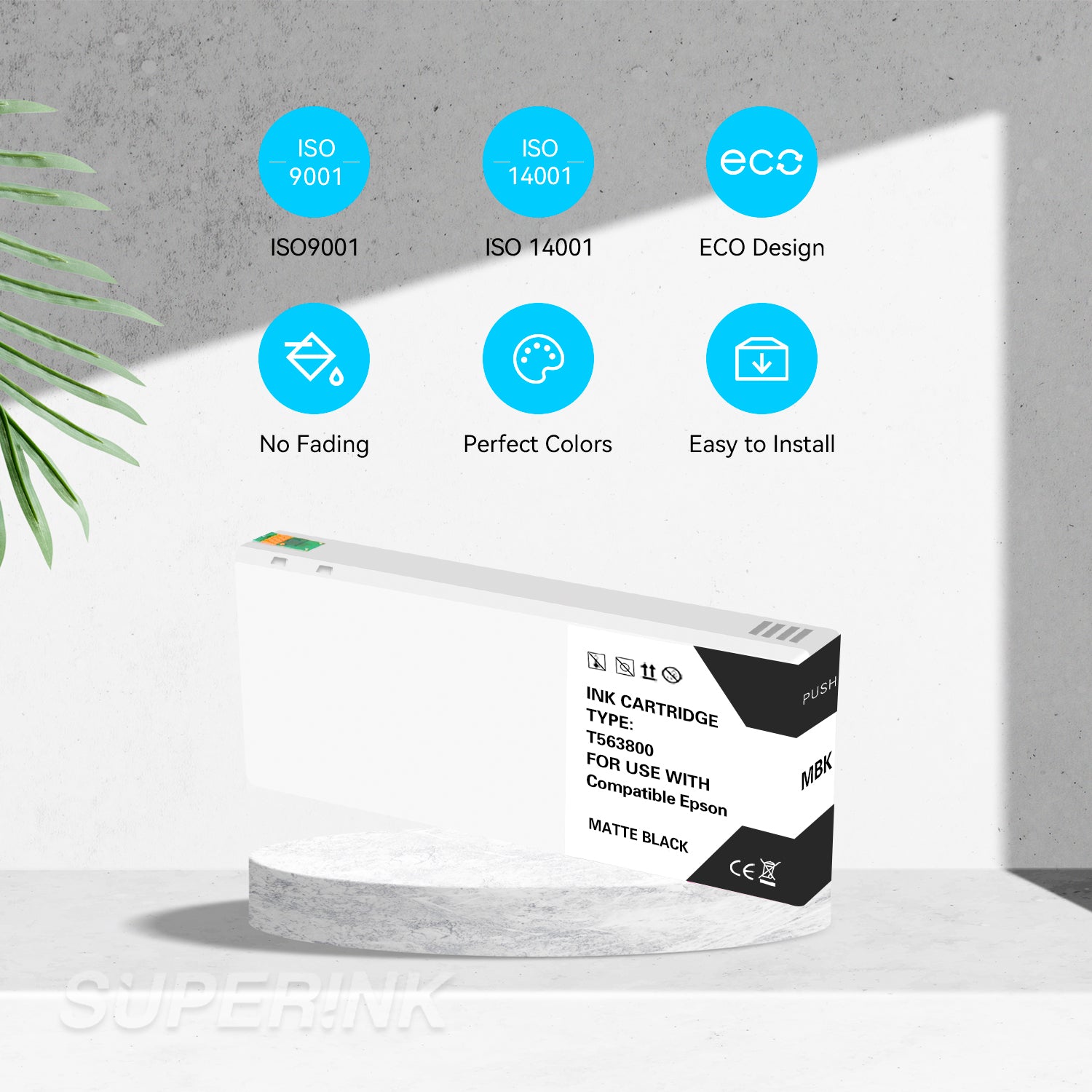 Compatible Epson T567800 Matte Black Ink Cartridge By Superink