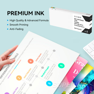 Compatible Epson T563800 Matte Black Ink Cartridge By Superink