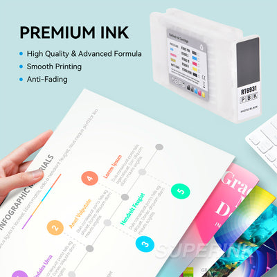 Compatible Epson T693100 700 ml Photo Black Ink Cartridge By Superink