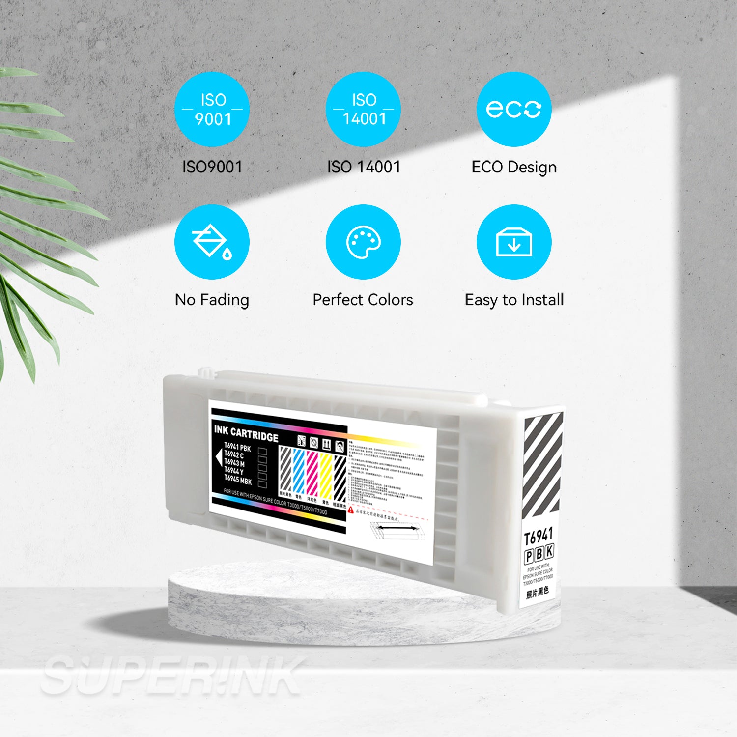 Compatible Epson T694100 Photo Black Ink Cartridge By Superink