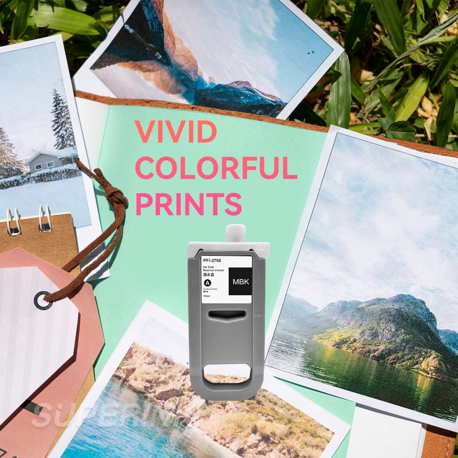 Compatible Canon PFI-2100 PFI-2300 PFI-2700 Matte Black Ink Cartridge By Superink