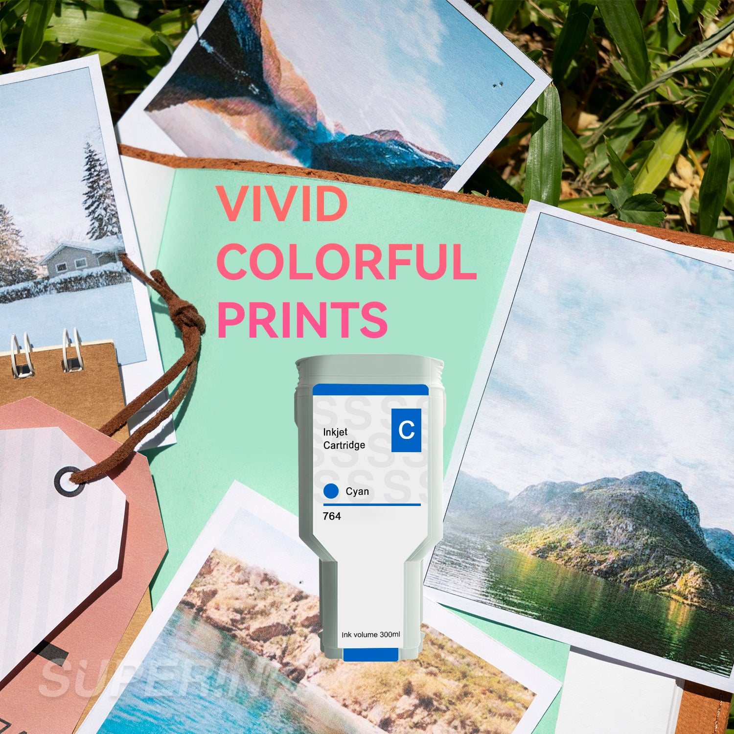 Compatible HP 764 C1Q13A Cyan 300ML Ink Cartridge