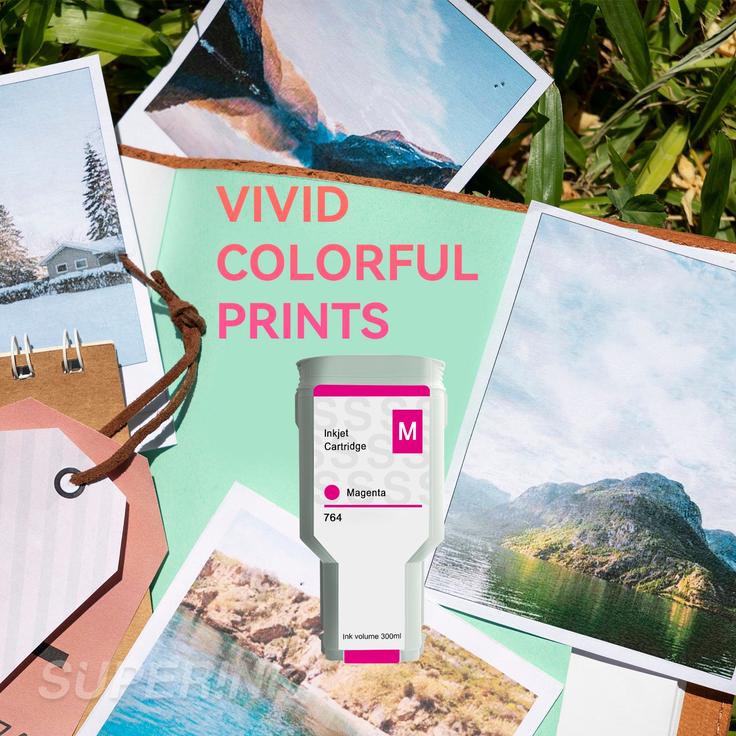 Compatible HP 764 C1Q14A Magenta 300ML Ink Cartridge