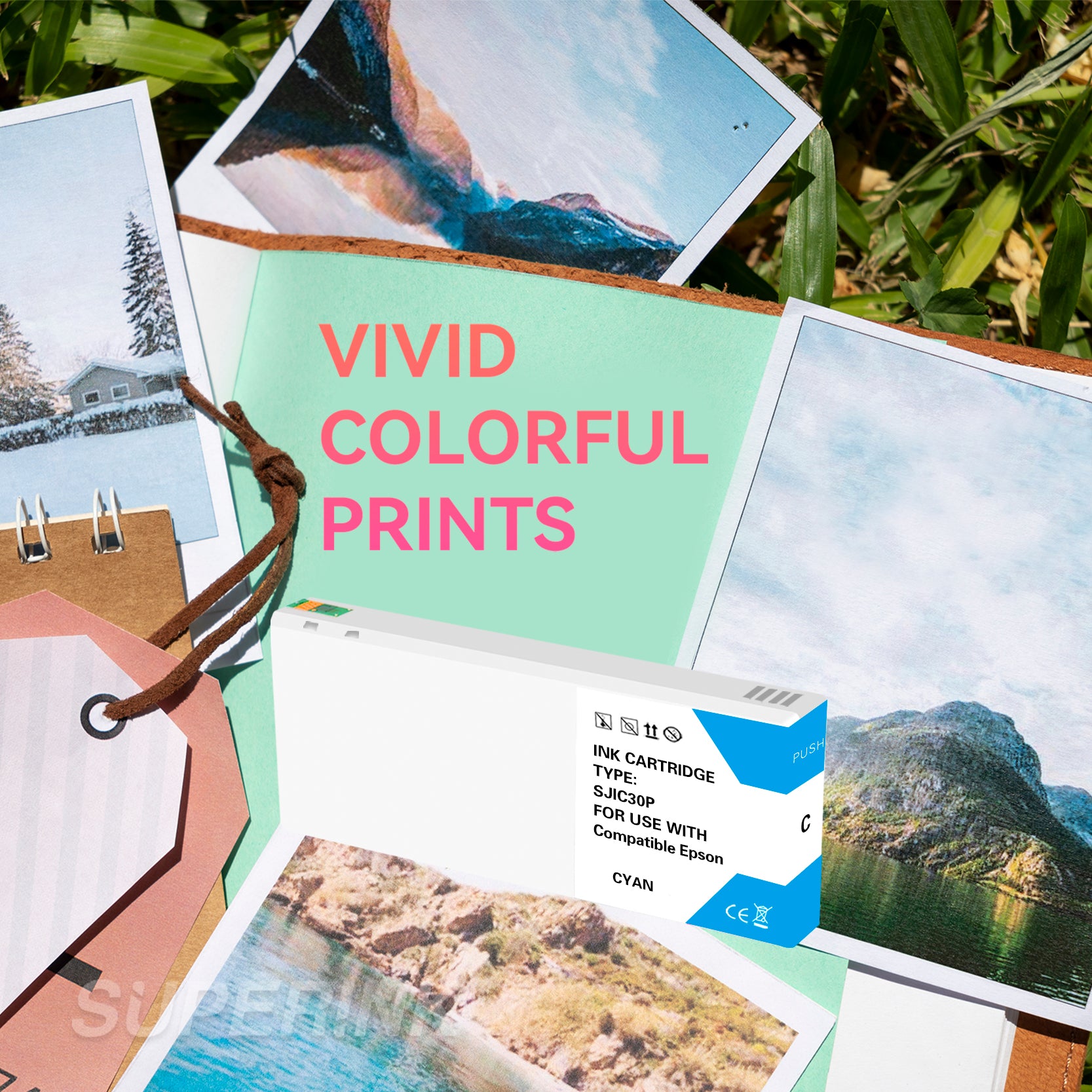 Compatible Epson TM-C7500G SJIC30P Cyan Ink Cartridge by Superink