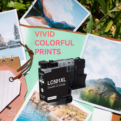 Compatible Brother LC501 LC501XL Black High Yield Ink Cartridge