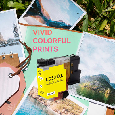 Compatible Brother LC501 LC501XL Yellow High Yield Ink Cartridge