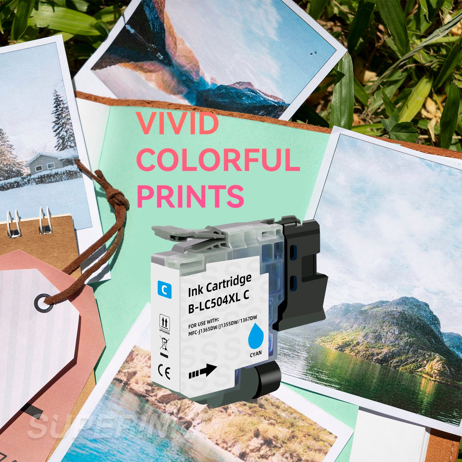 Compatible Brother LC504 LC504XL Cyan Ink Cartridge High Yield