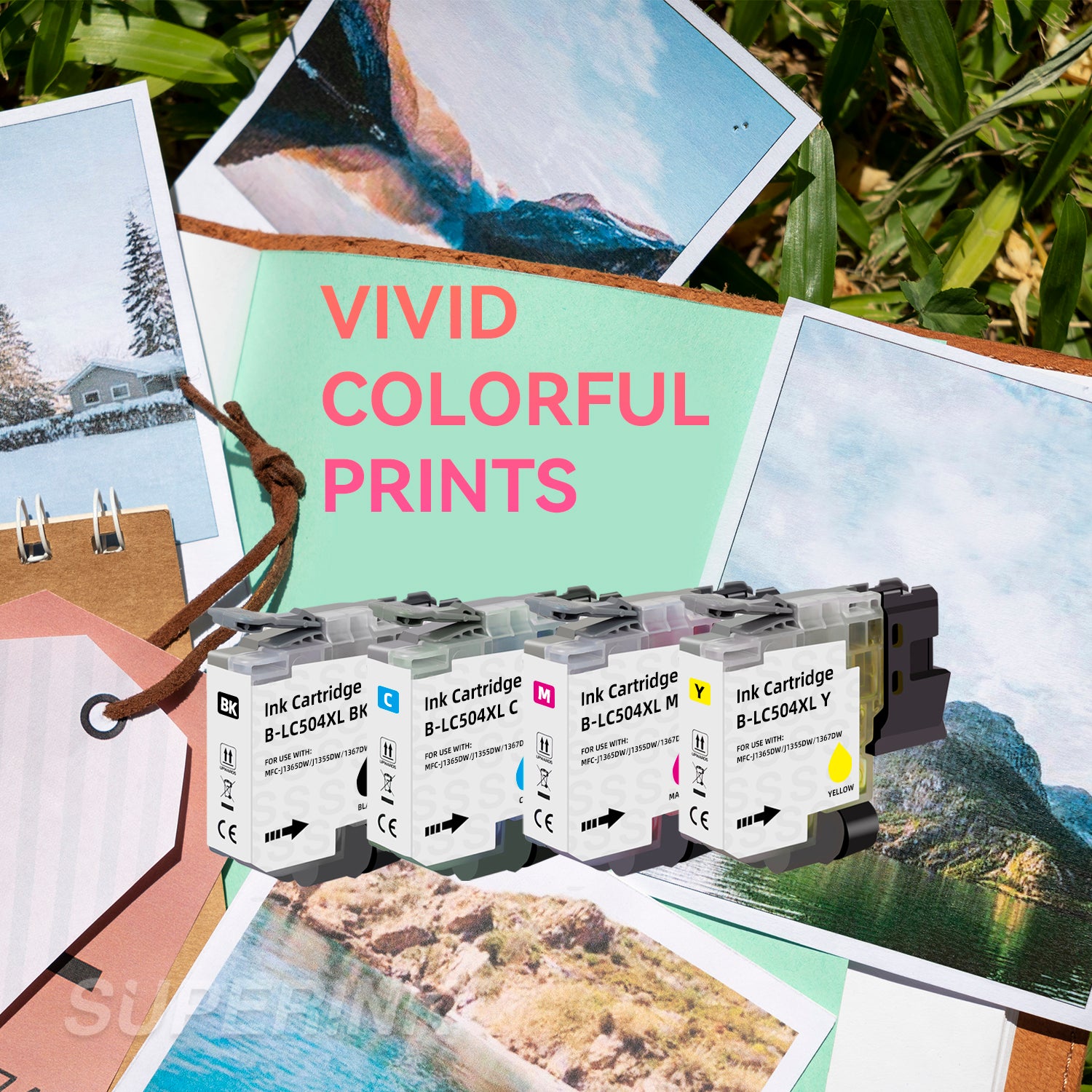 Compatible Brother LC504 LC504XL Ink Cartridge Combo High Yield