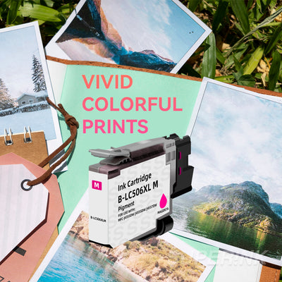Compatible Brother LC506 LC506XL Magenta Ink Cartridge High Yield
