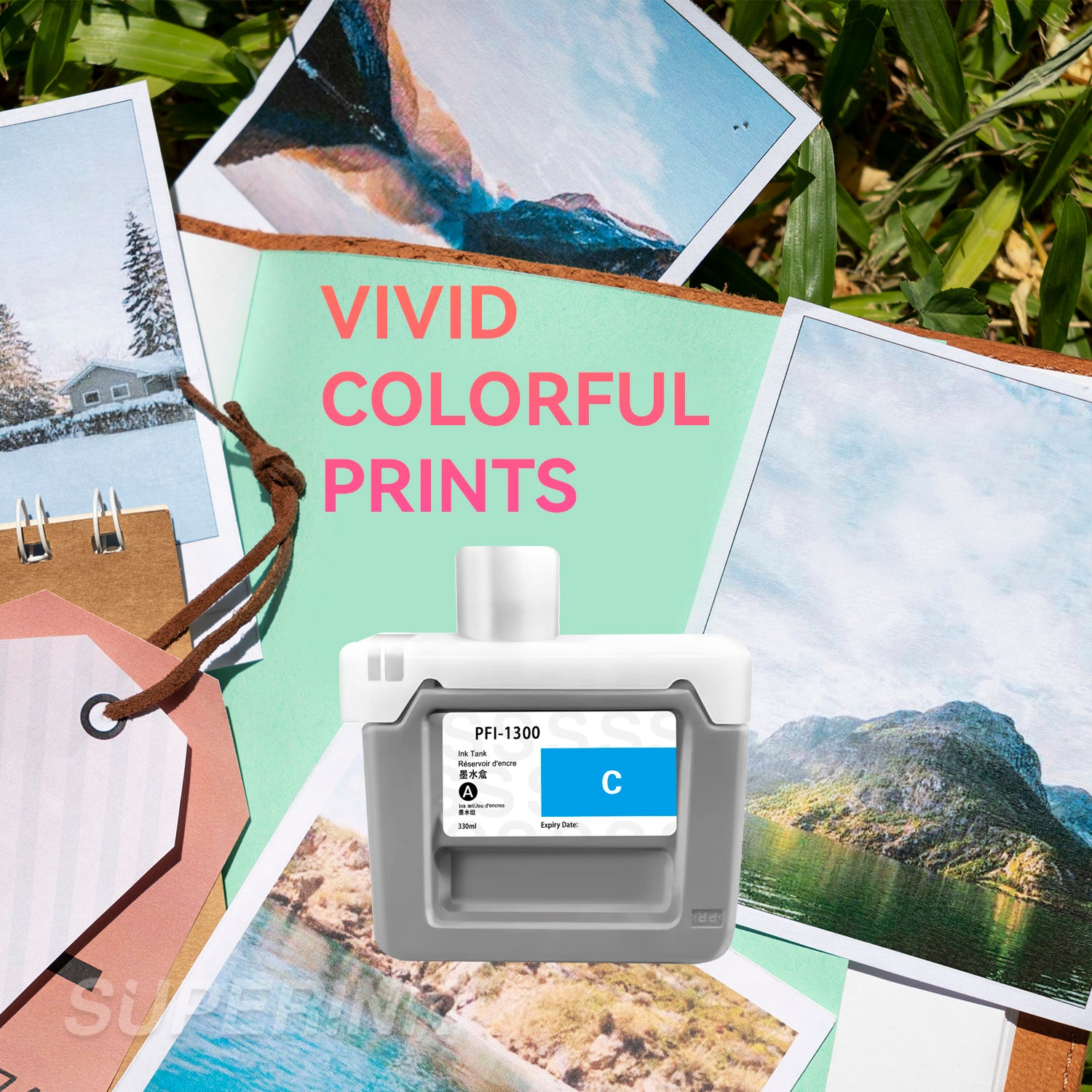 Compatible Canon PFI-1300 Cyan Ink Cartridge