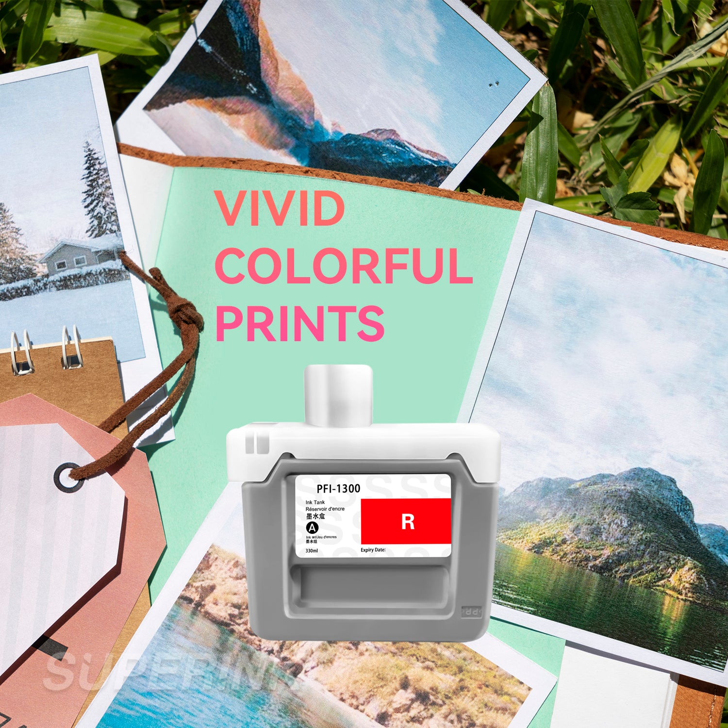 Compatible Canon PFI-1300 Red Ink Cartridge