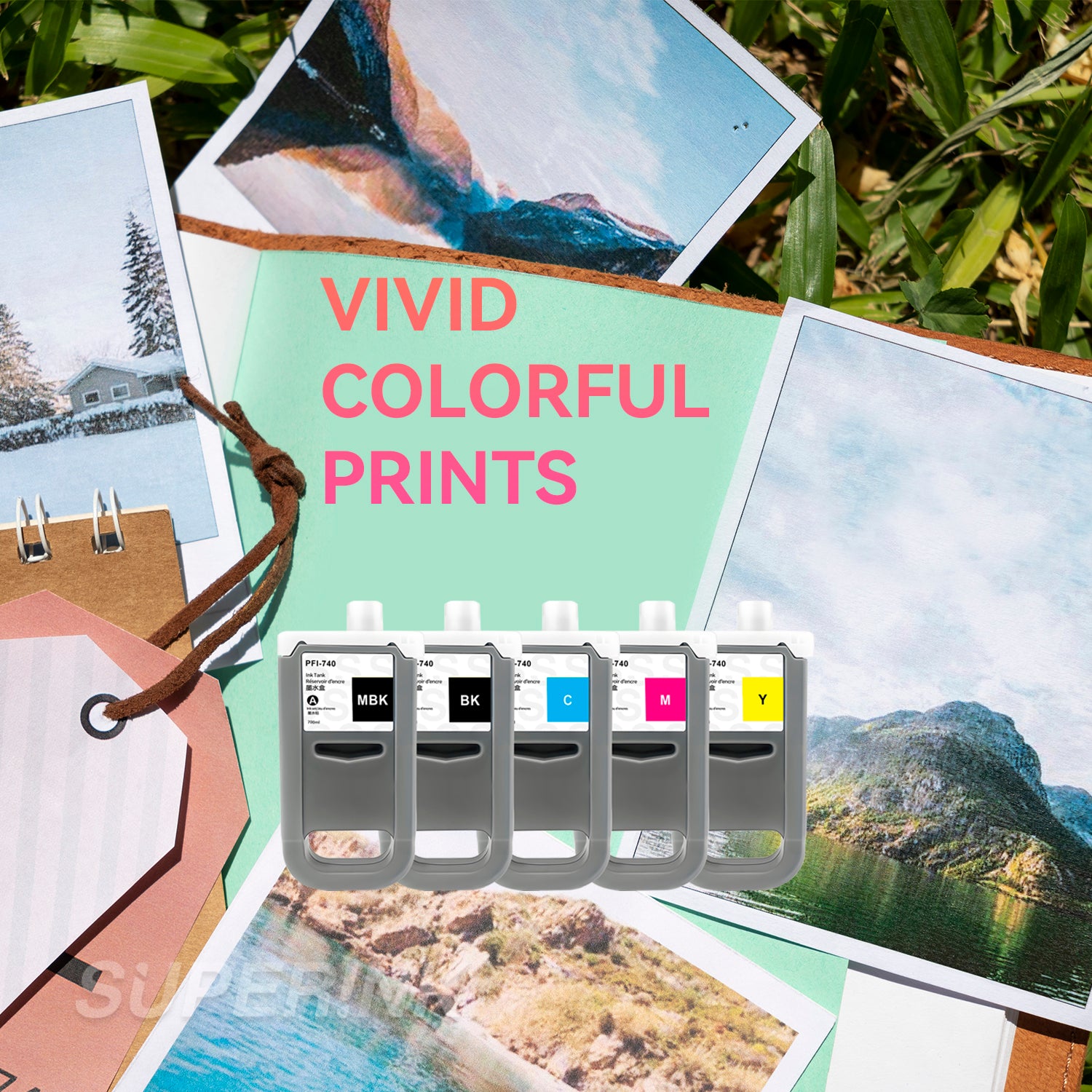 Compatible Canon PFI-740 / PFI-340 Combo Ink Cartridge MBK/BK/C/M/Y