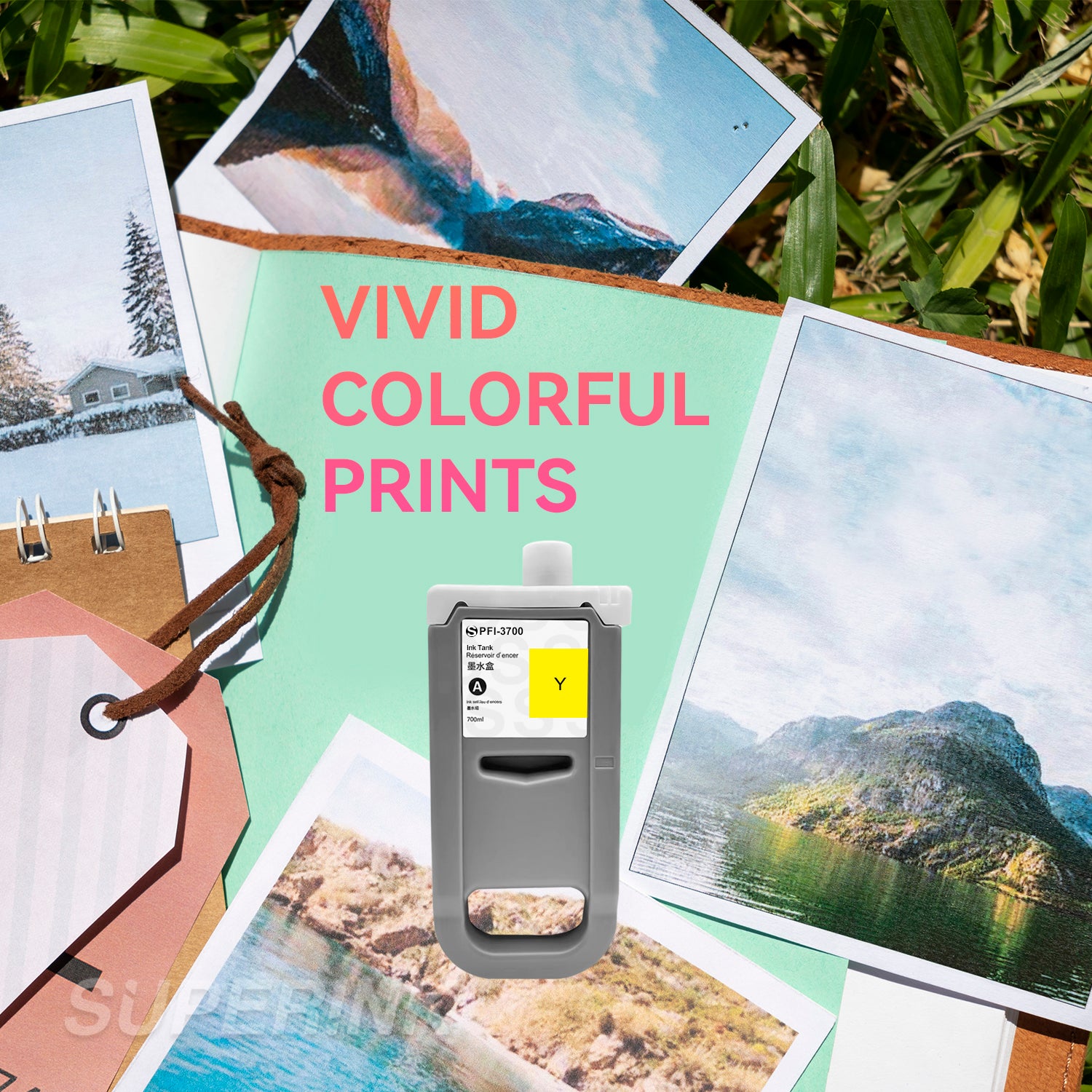 Compatible Canon PFI-3700 PFI-3300 PFI-3100 Yellow 700ML Ink Cartridge