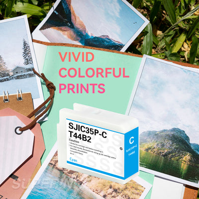 Compatible Epson SJIC35P Cyan Ink Cartridge