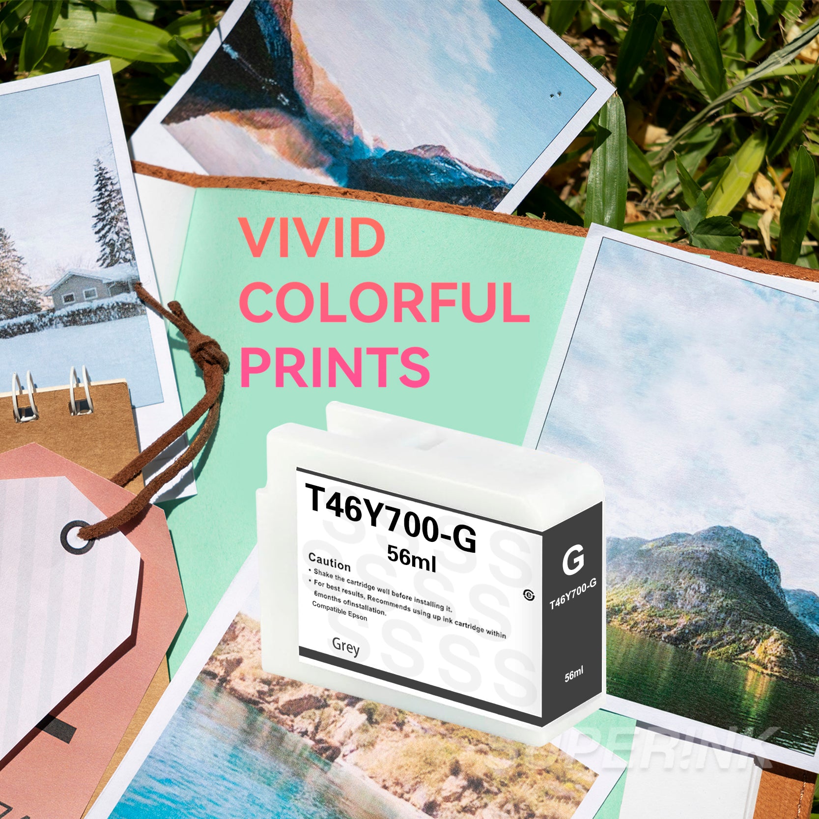 Compatible Epson T46Y700 Gray Ink Cartridge