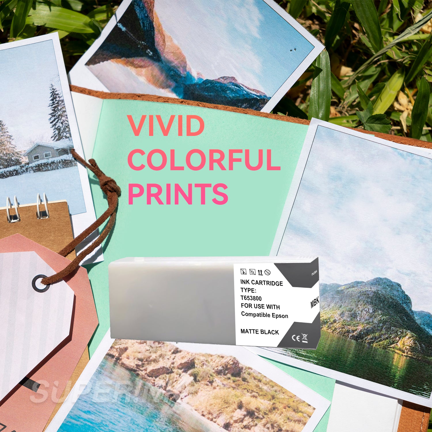 Compatible Epson T653800 Matte Black Ink Cartridge By Superink