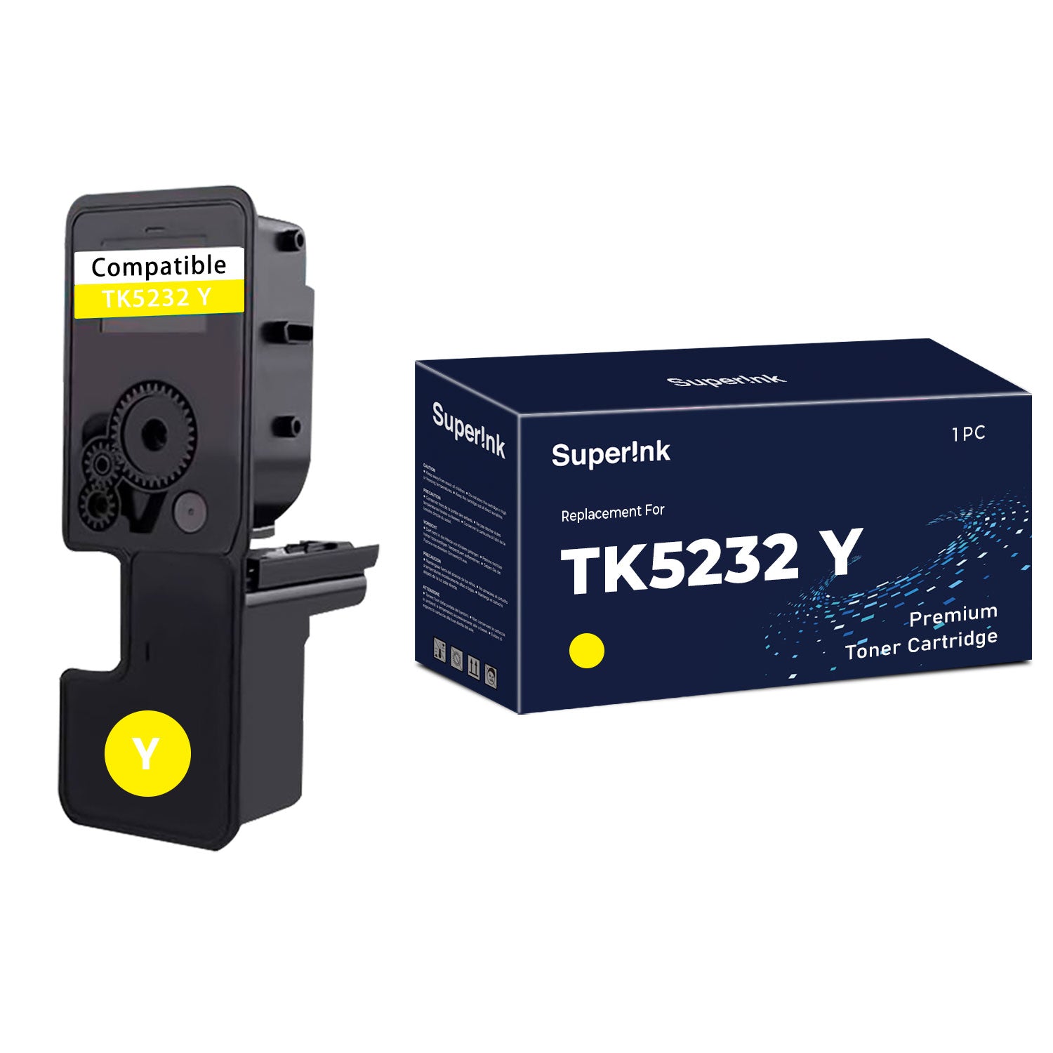 Compatible Kyocera TK5232 Y 1T02R9AUS0 Yellow toner - Superink.ca