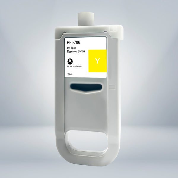 Compatible Canon PFI-706Y 700ml Yellow Ink - Superink.ca