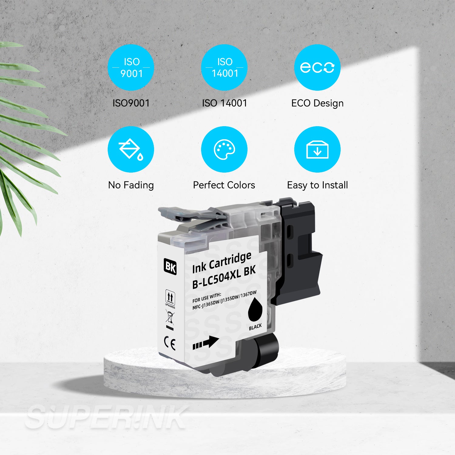 Compatible Brother LC504 LC504XL Black Ink Cartridge High Yield
