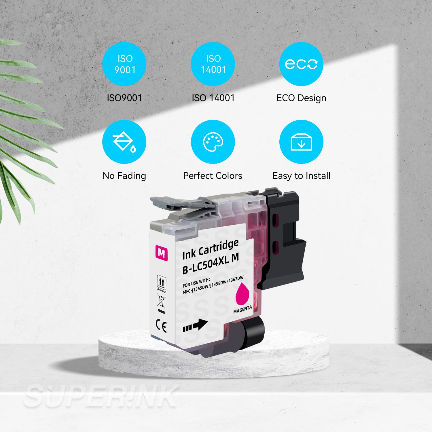 Compatible Brother LC504 LC504XL Magenta Ink Cartridge High Yield