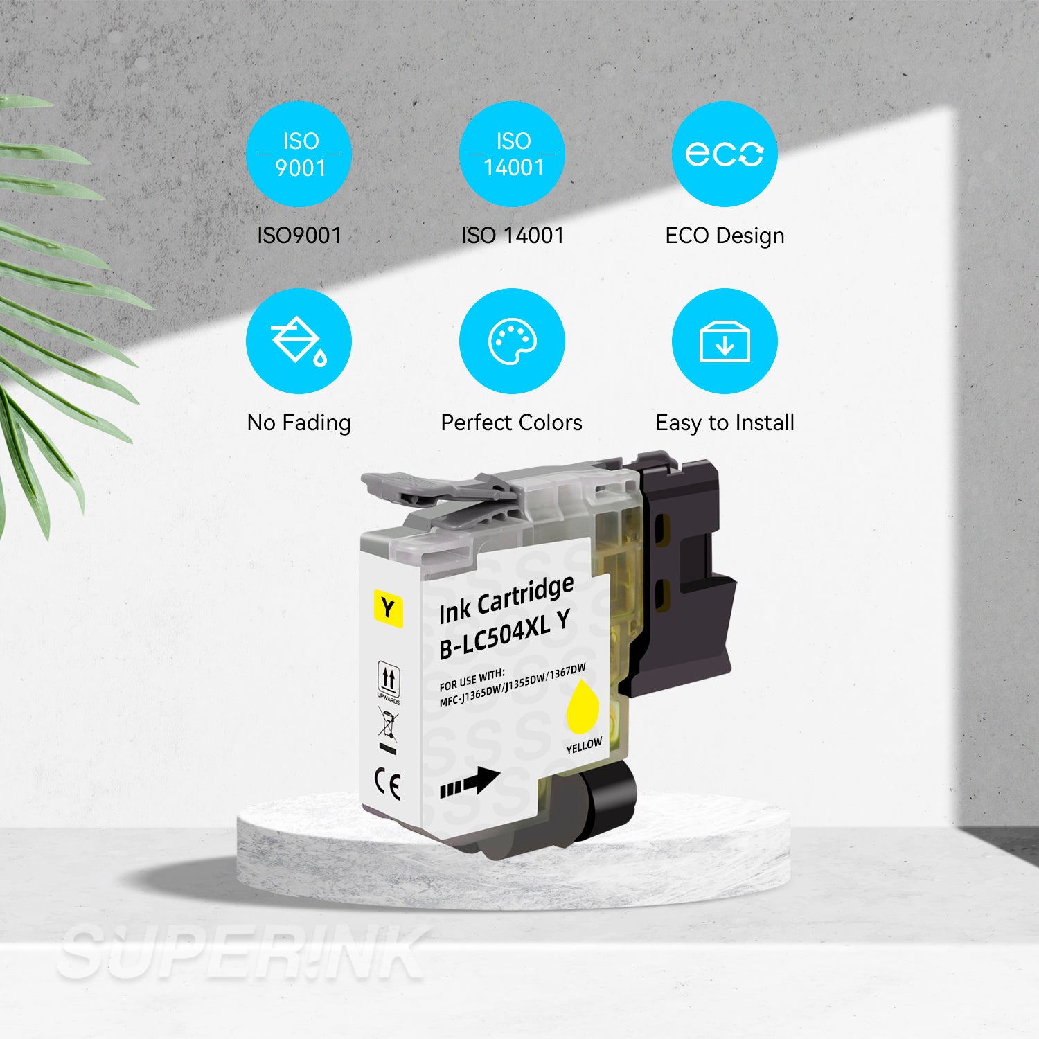 Compatible Brother LC504 LC504XL Yellow Ink Cartridge High Yield