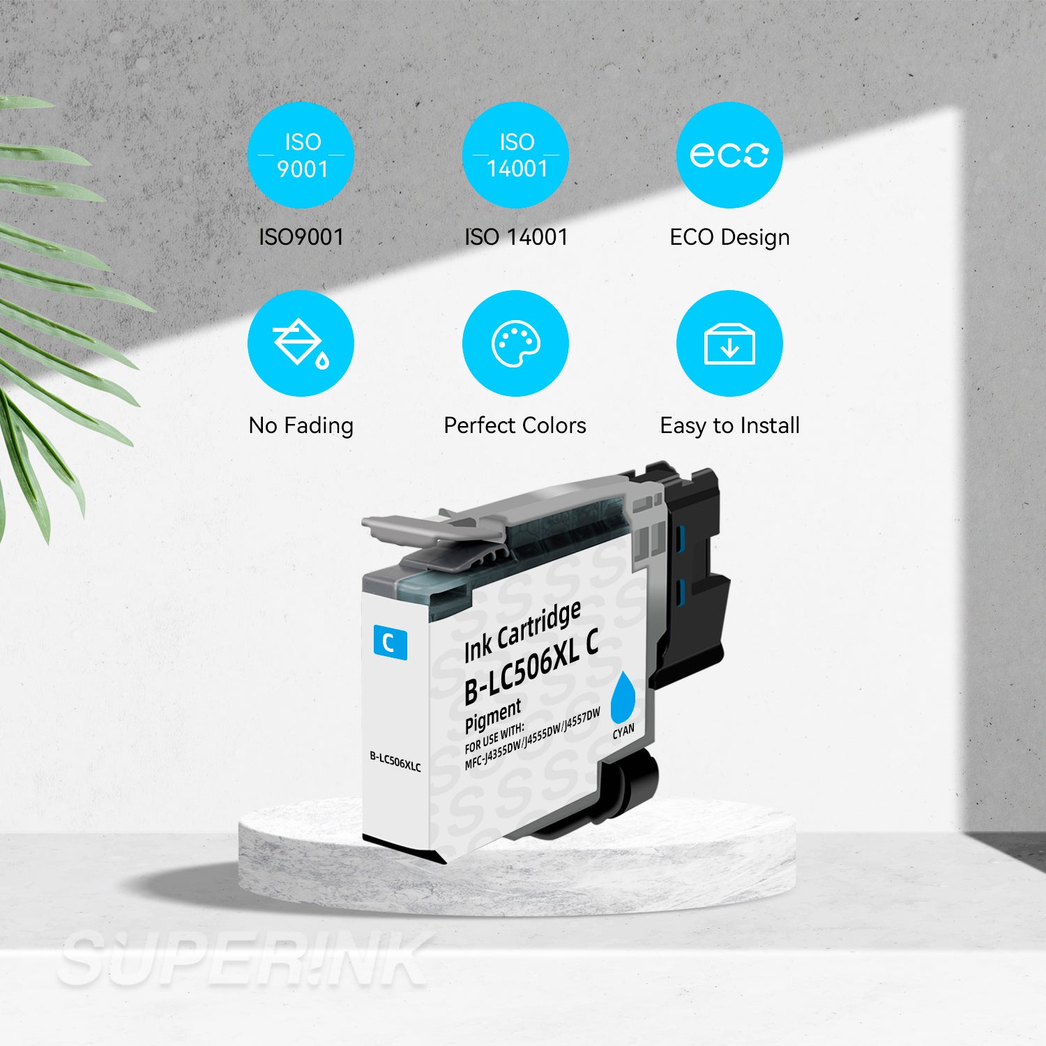 Compatible Brother LC506 LC506XL Cyan Ink Cartridge High Yield