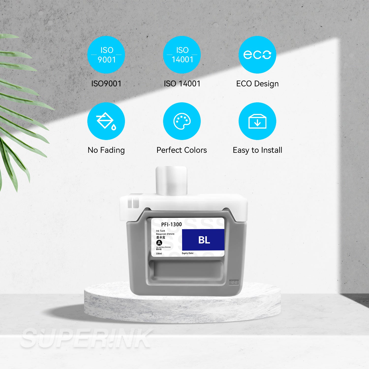 Compatible Canon PFI-1300 Blue Ink Cartridge