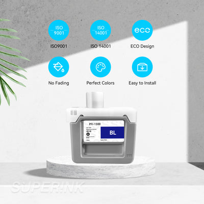 Compatible Canon PFI-1300 Blue Ink Cartridge By Superink