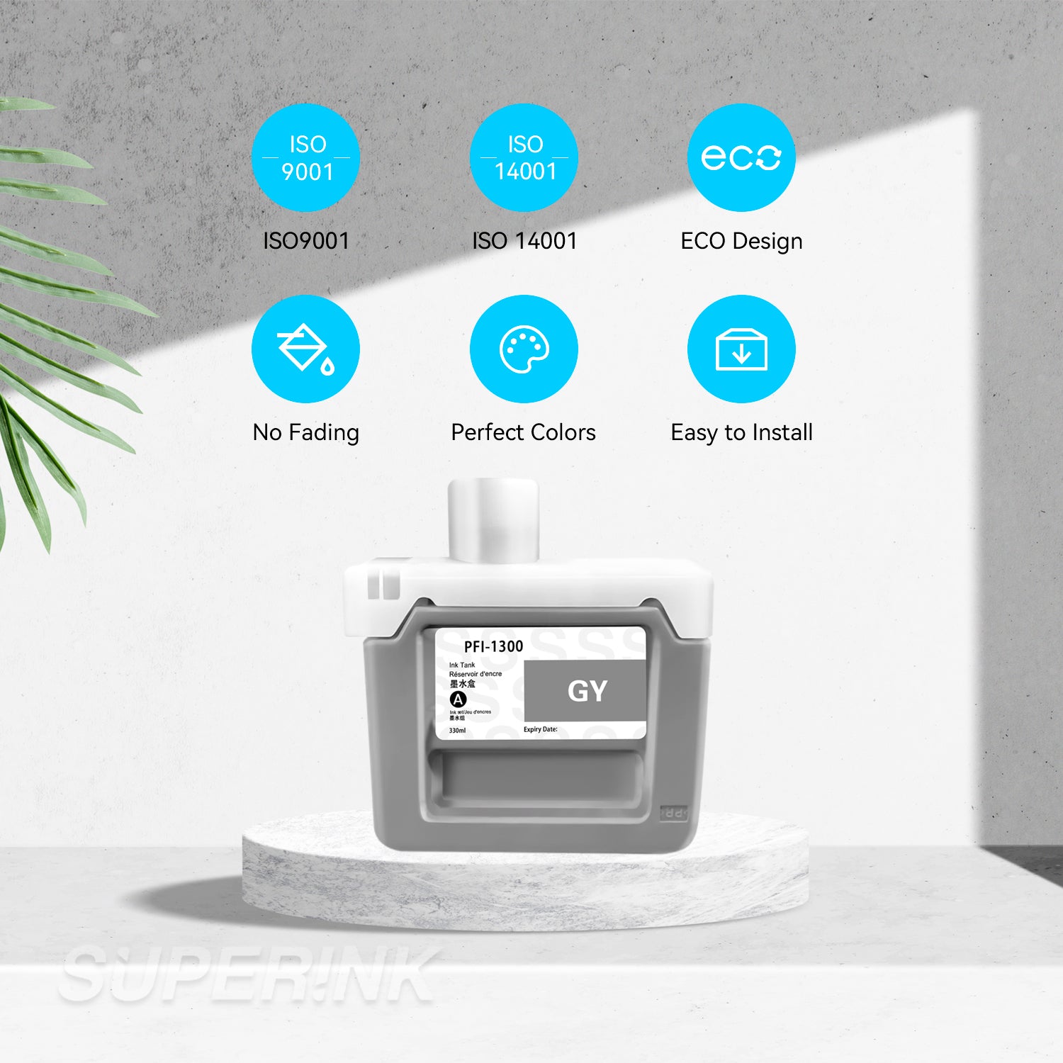 Compatible Canon PFI-1300 Grey Ink Cartridge By Superink