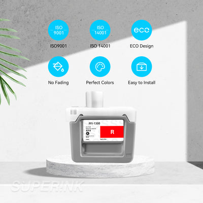 Compatible Canon PFI-1300 Red Ink Cartridge By Superink