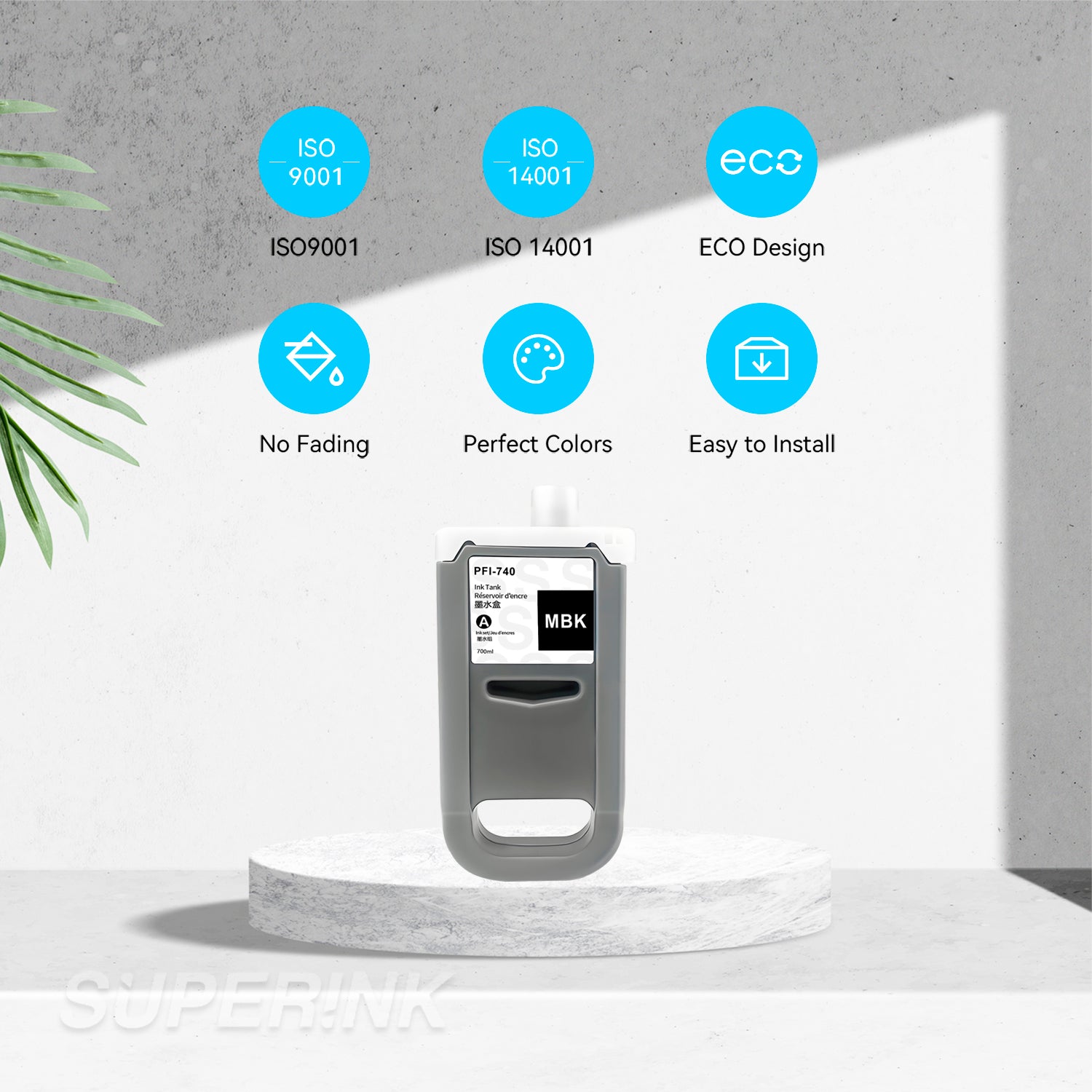 Compatible Canon PFI-740 / PFI-340 Matte Black Ink Cartridge By Superink