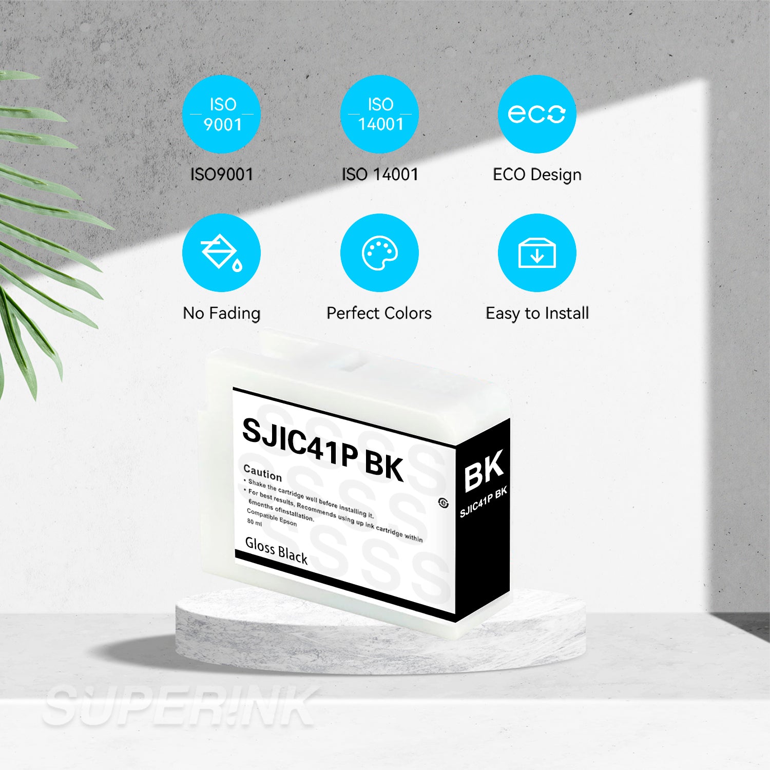 Compatible SJIC41P Gloss Black Ink Cartridge