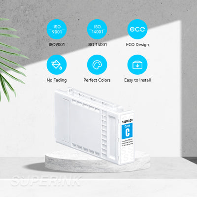 Compatible Epson T41W220 Cyan Ink Cartridge