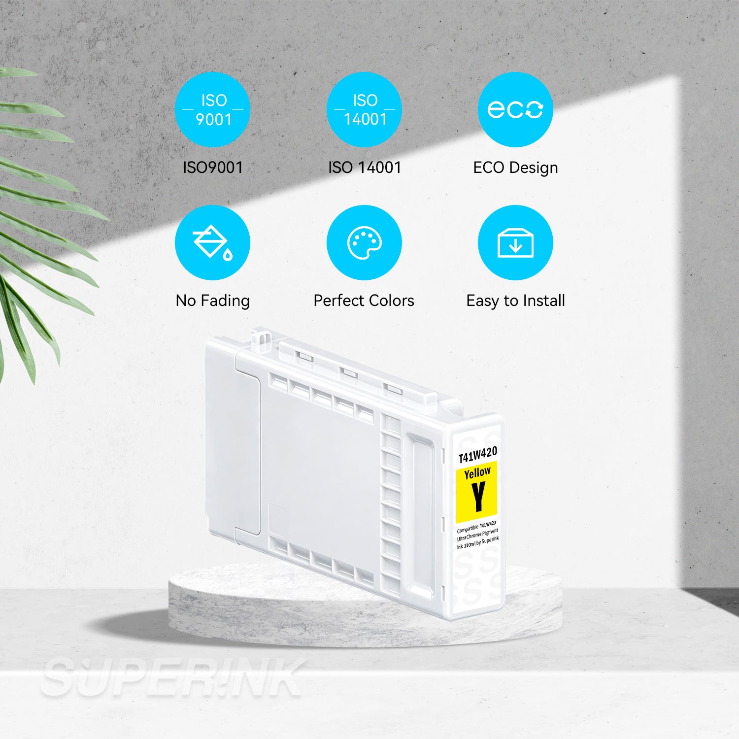 Compatible Epson T41W420 Yellow Ink Cartridge