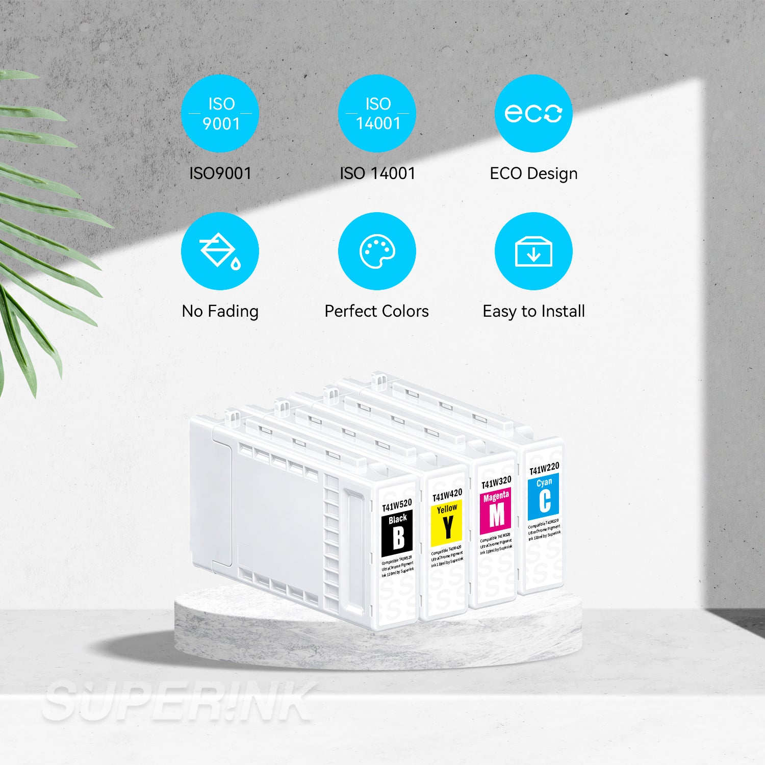 Compatible Epson T41W Ink Cartridge Combo BK/C/M/Y
