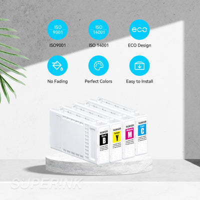 Compatible Epson T41W Ink Cartridge Combo BK/C/M/Y