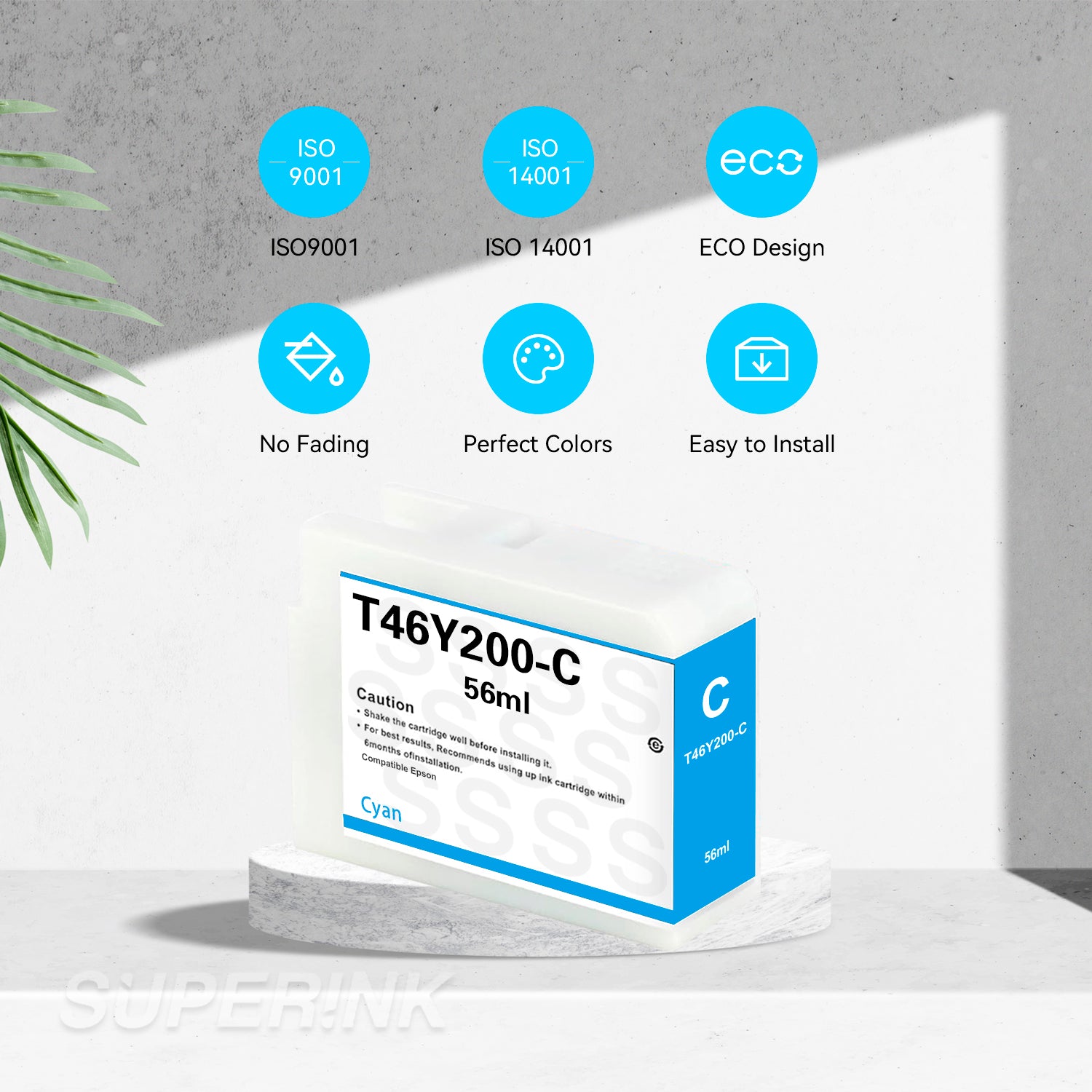 Compatible Epson T46Y200 Cyan Ink Cartridge