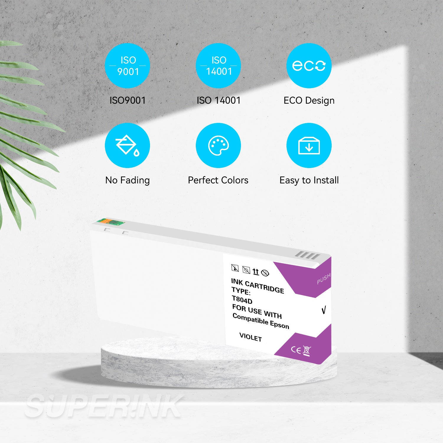Compatible Epson T804D00 UltraChrome HD Violet Ink Cartridge