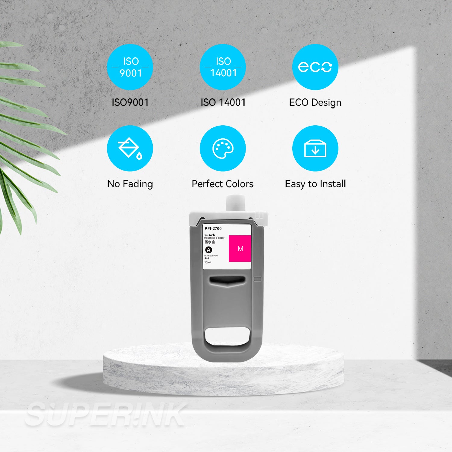 Compatible Canon PFI-2100 PFI-2300 PFI-2700 Magenta Ink Cartridge By Superink