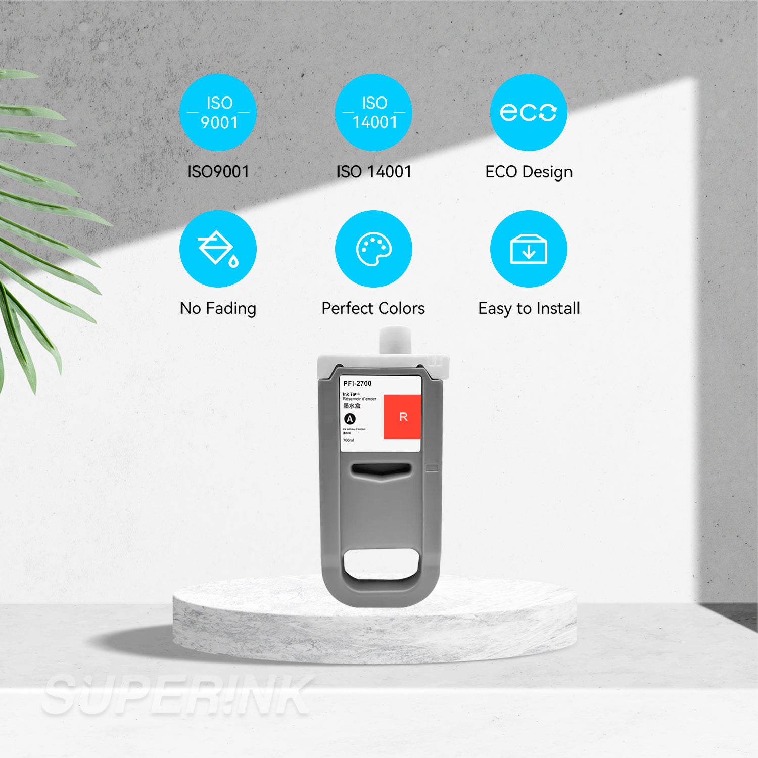 Compatible Canon PFI-2100 PFI-2300 PFI-2700 Red Ink Cartridge By Superink